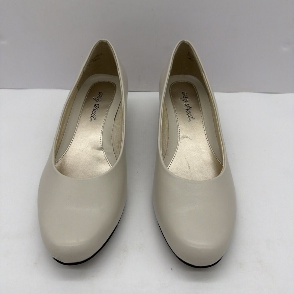 Easy Street White Womens Pumps Heels Easy Flex Size 10N 40-7968